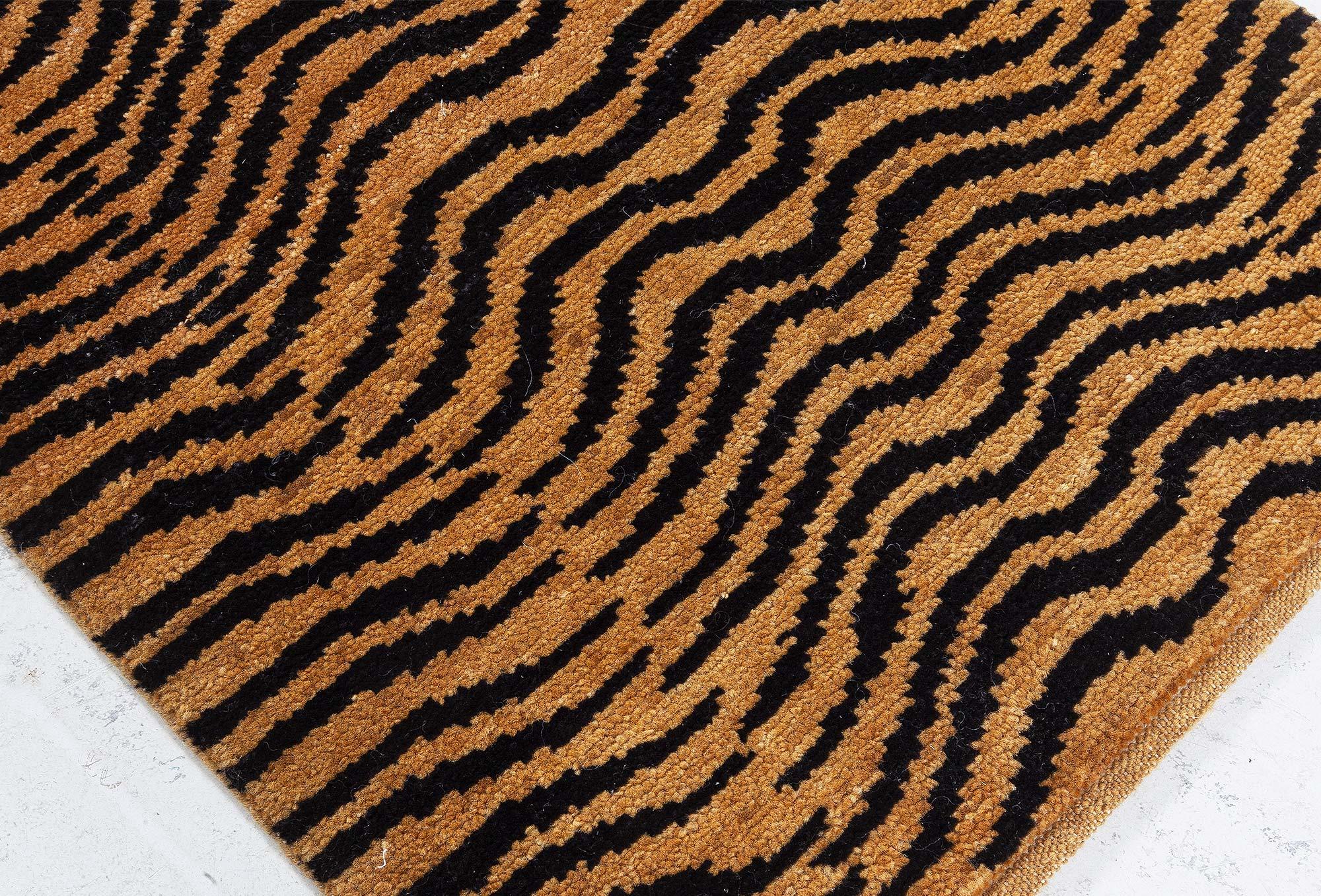 Hand-Knotted Modern Tiger Rug by Doris Leslie Blau For Sale