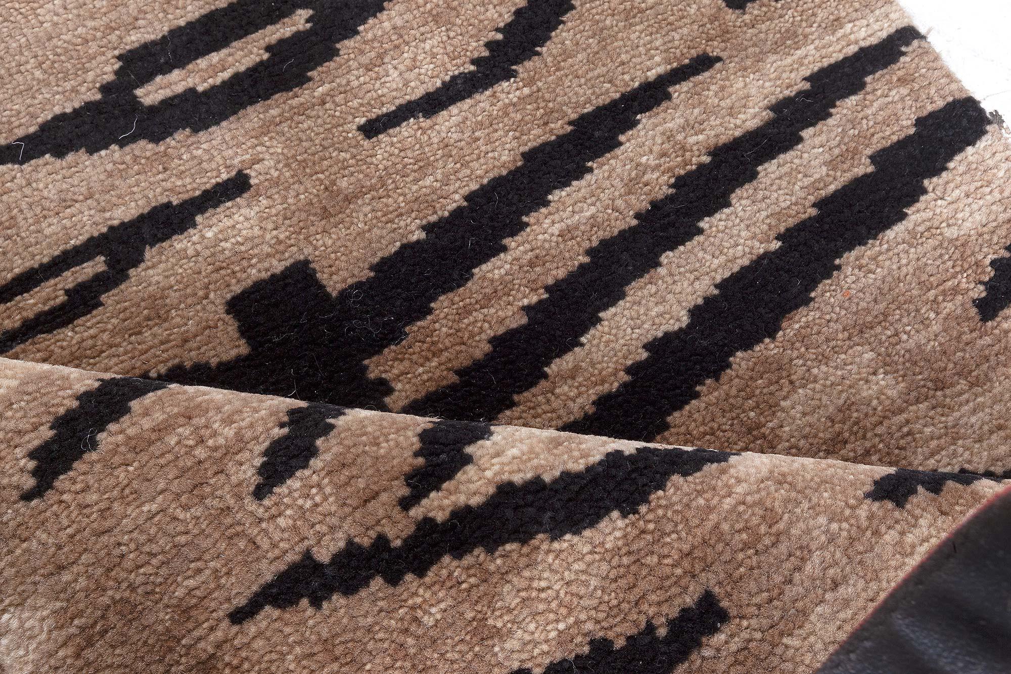 Hand-Knotted Modern Tiger Rug by Doris Leslie Blau For Sale