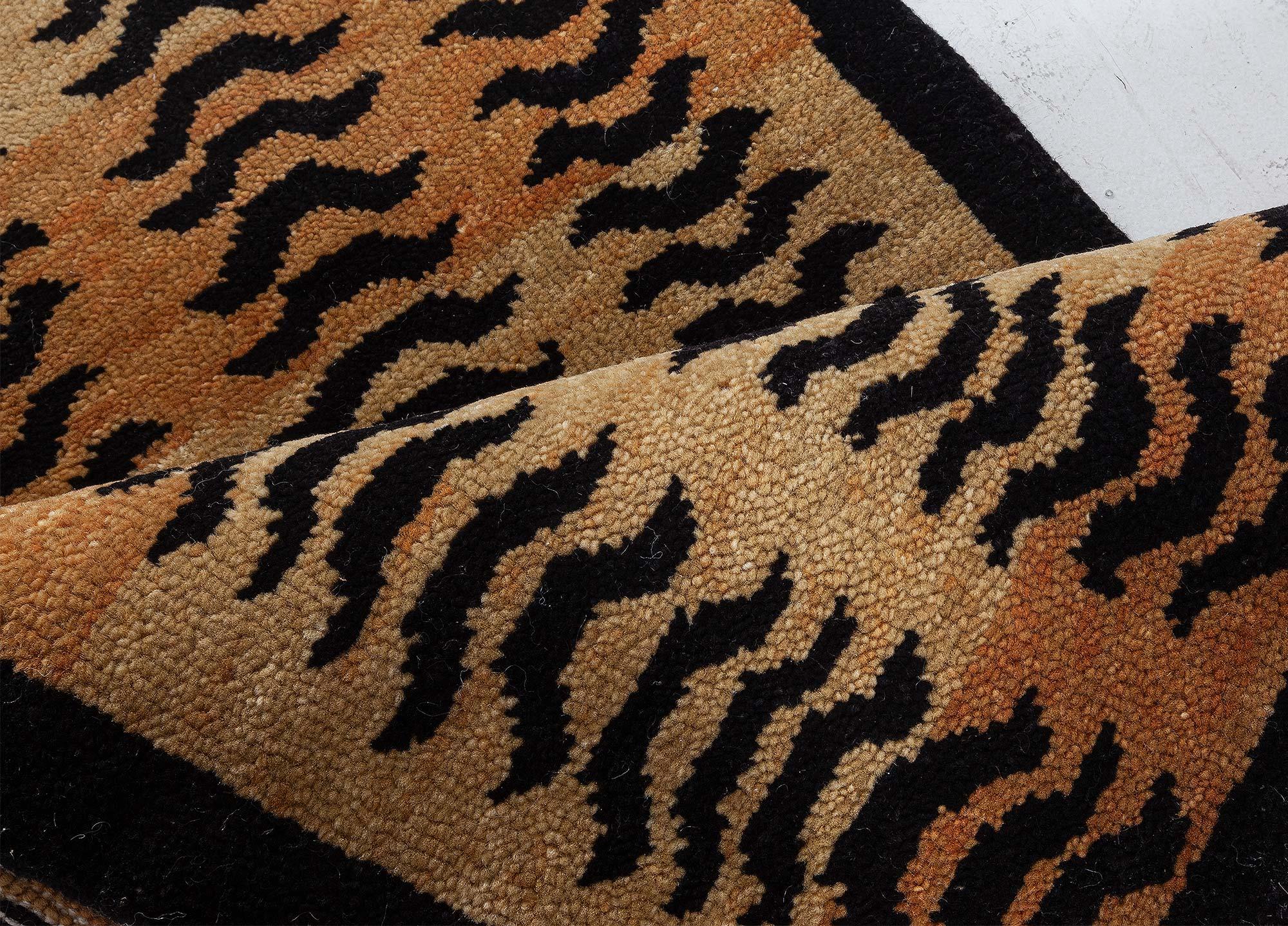 Hand-Knotted Modern Tiger Rug by Doris Leslie Blau For Sale