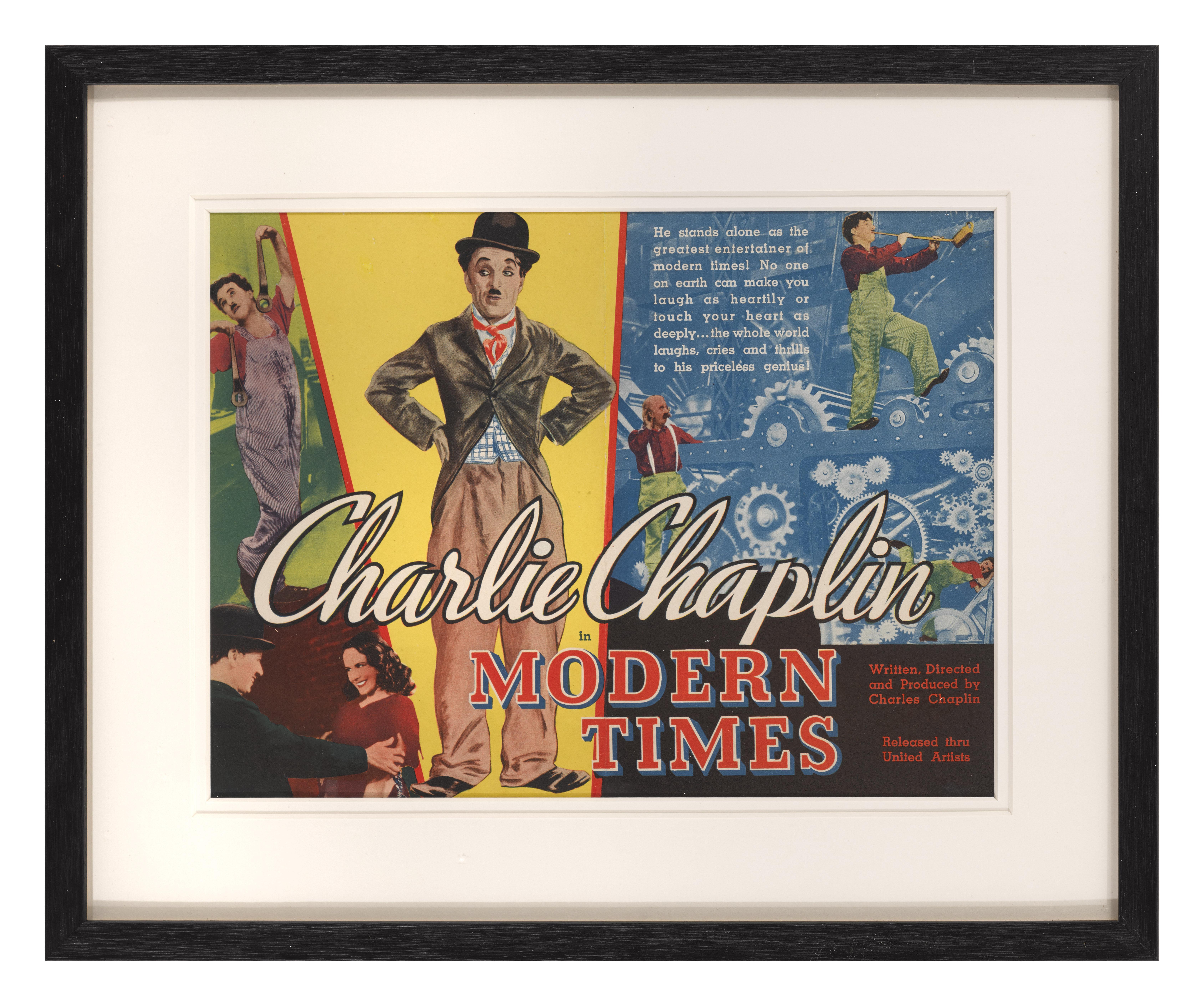 Original US Herald for the 1936 Comedy romance directed and starring Charlie Chaplin. This Herald would have been given out in the cinema in 1936.
This piece is conservation paper backed and conservation framed in a Tulip wood frame with card