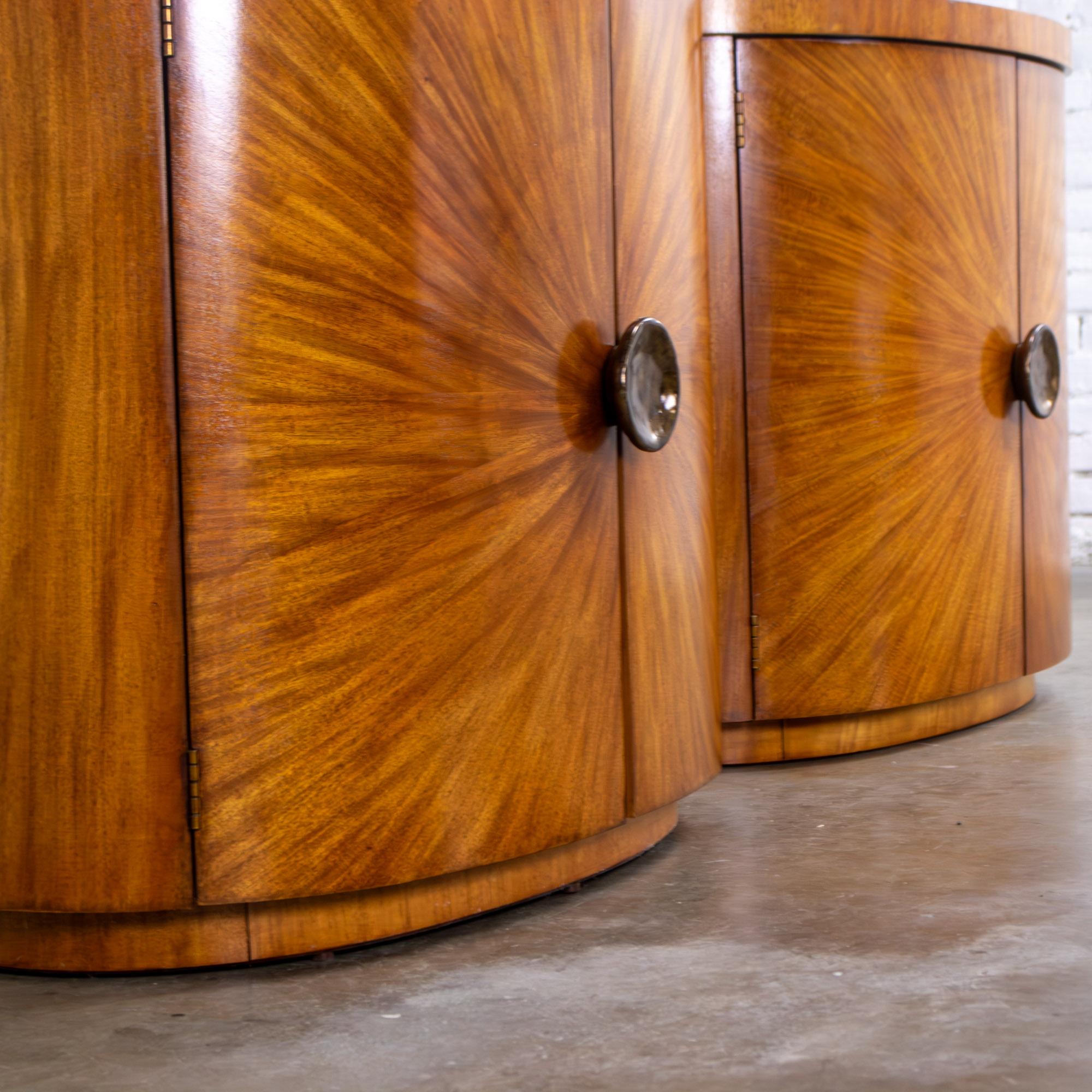 Modern to Art Deco Arbus Pair Oval Nightstands or Tables 6000 Series by Henredon im Angebot 3