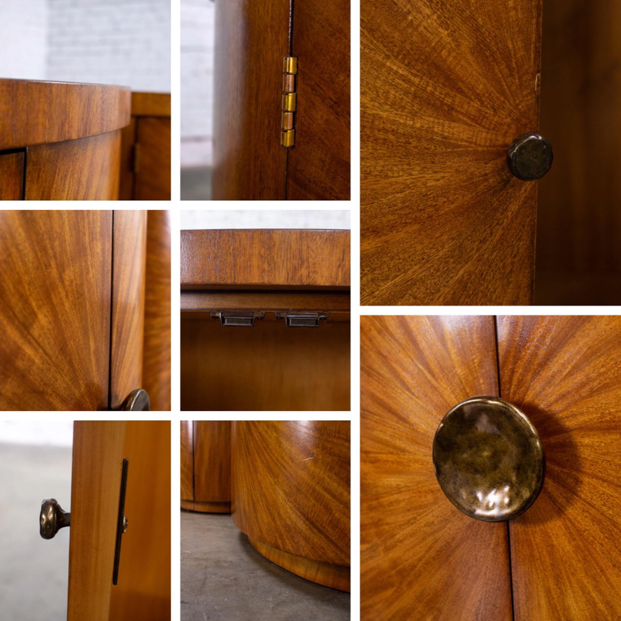 Modern to Art Deco Arbus Pair Oval Nightstands or Tables 6000 Series by Henredon im Angebot 9