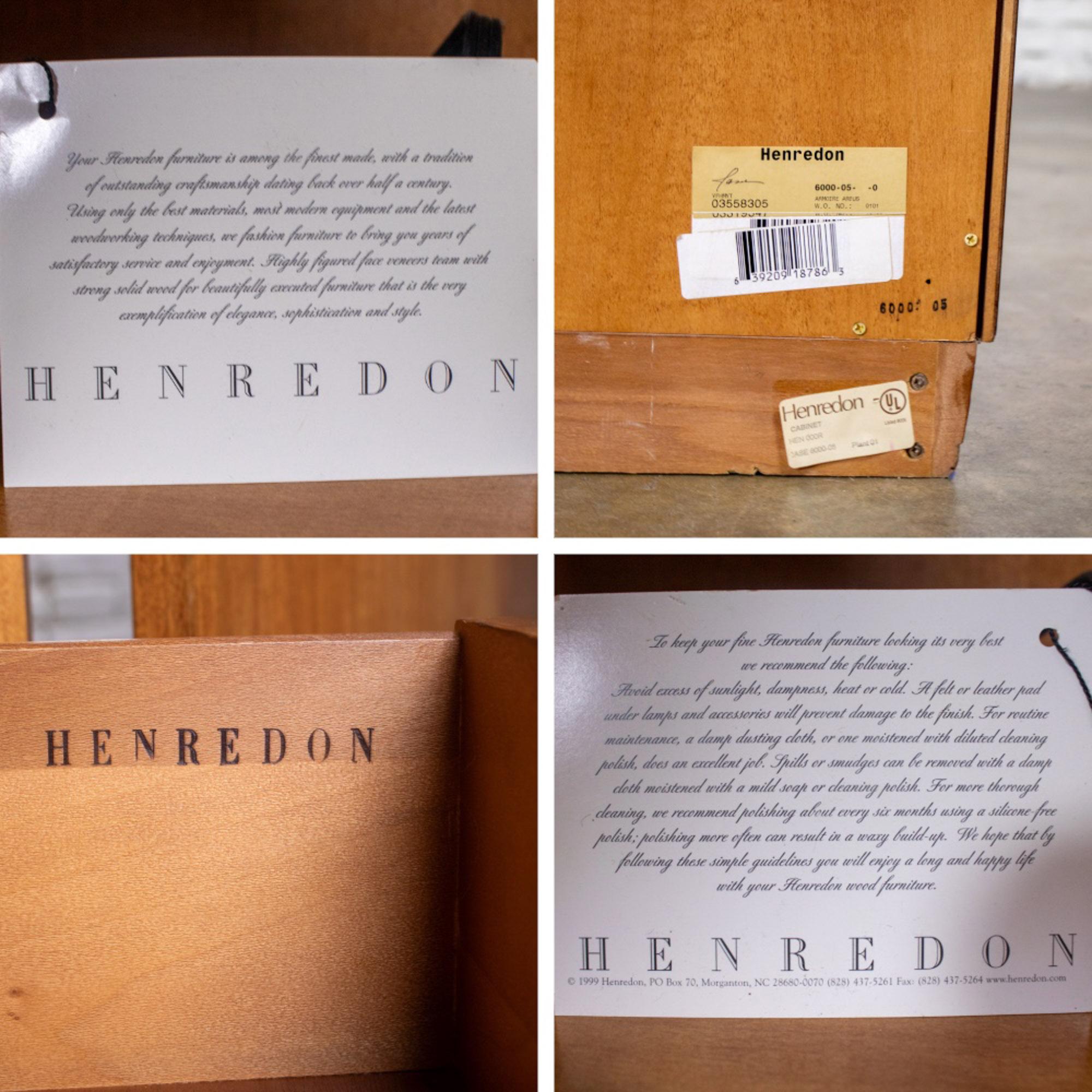 Modern to Art Deco Revival Entertainment Arbus Armoire 6000 Series by Henredon en venta 7