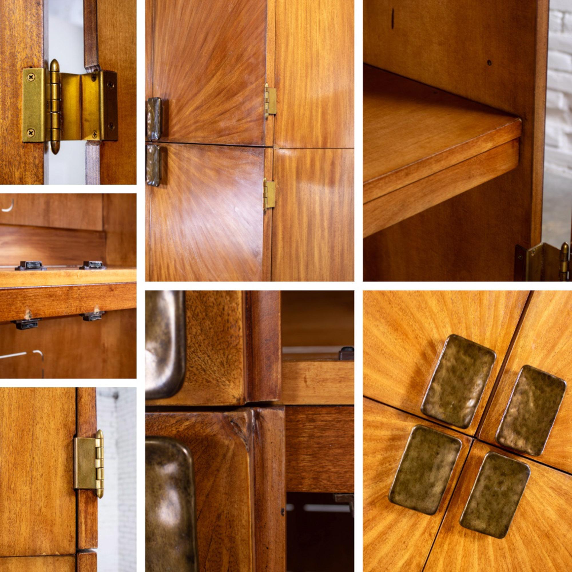 Modern to Art Deco Revival Entertainment Arbus Armoire 6000 Series by Henredon en venta 9