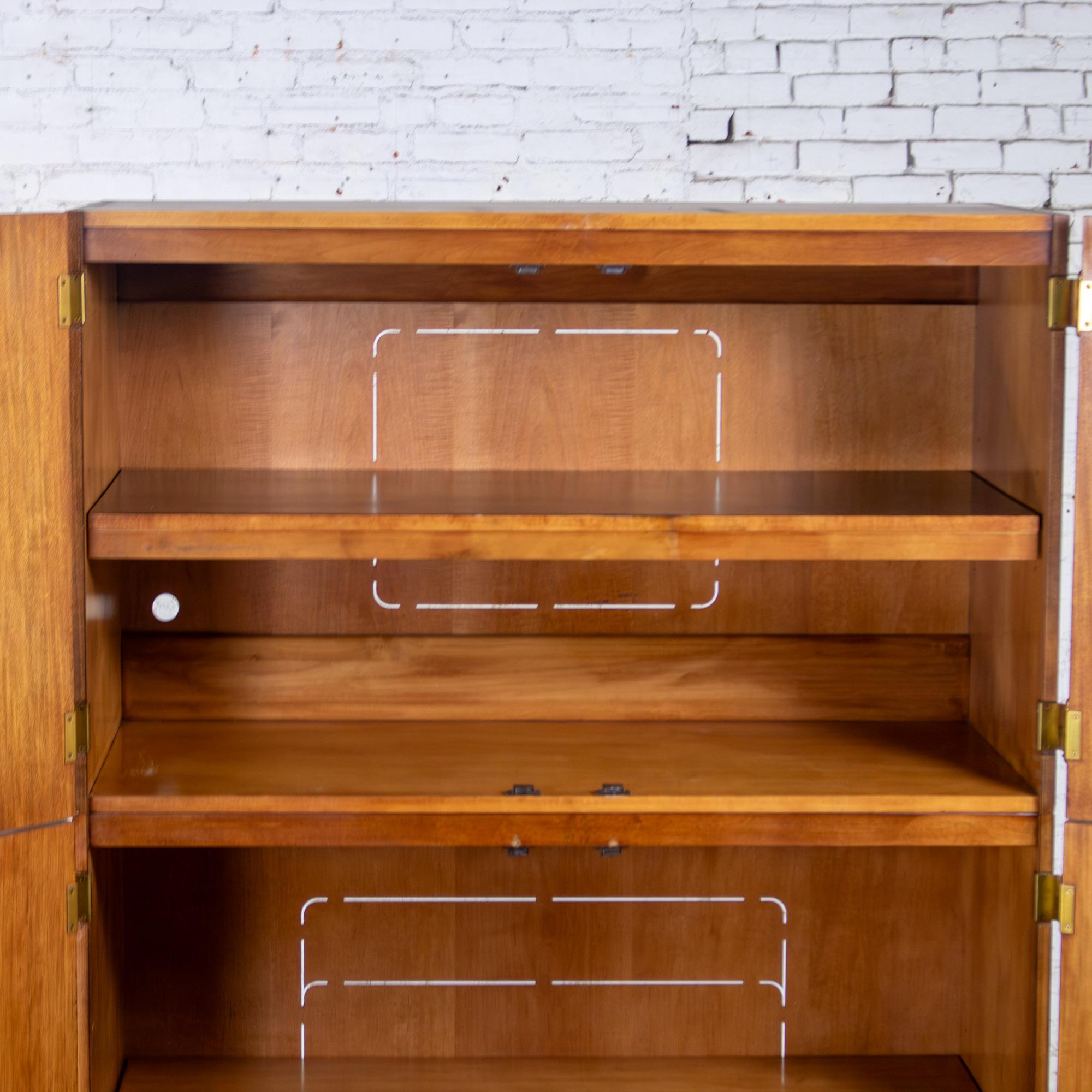 Modern to Art Deco Revival Entertainment Arbus Armoire 6000 Series by Henredon Bronce en venta