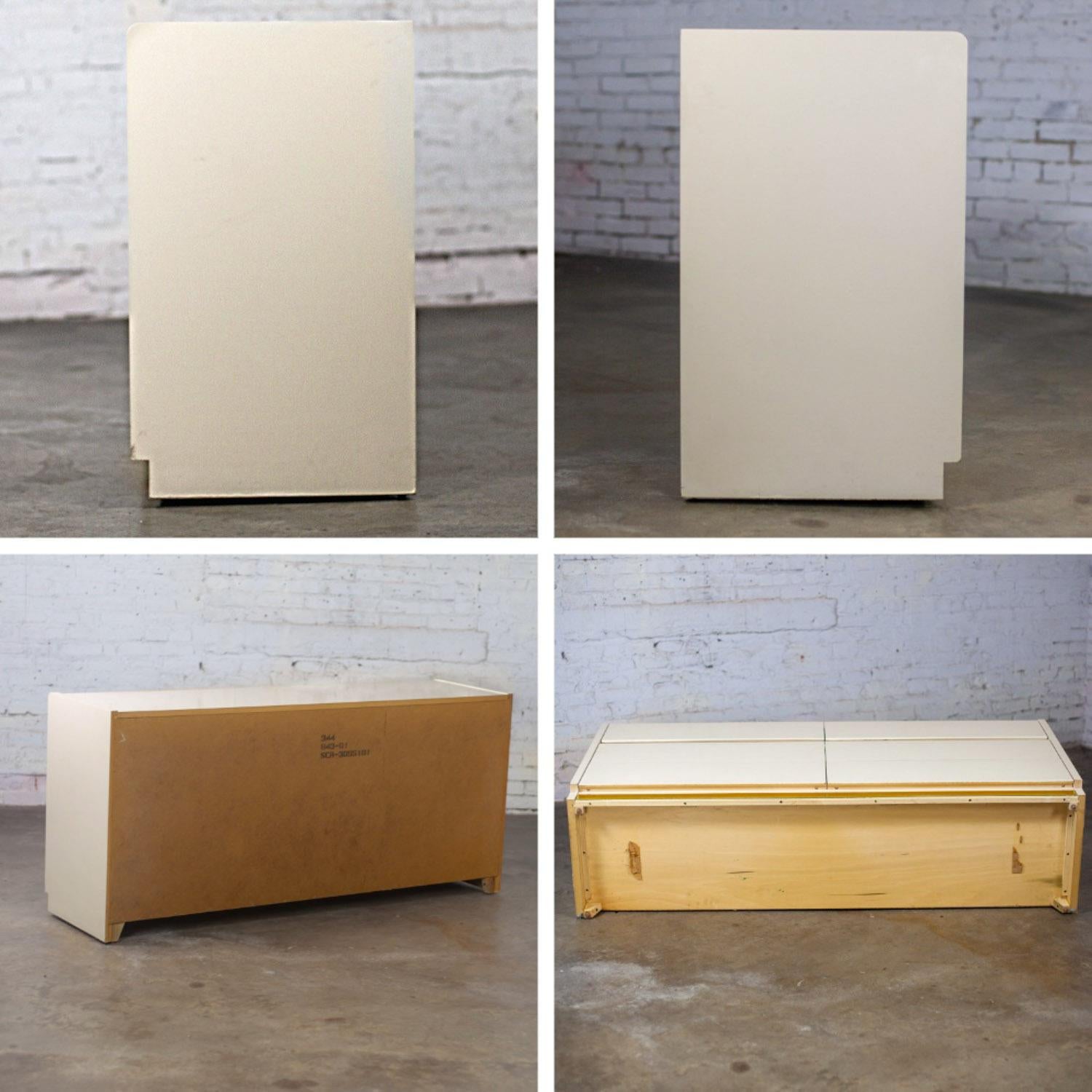 Modern bis Postmodern Lane Furniture 6 Schublade Kommode oder Buffet Weiß Lackiert im Angebot 7