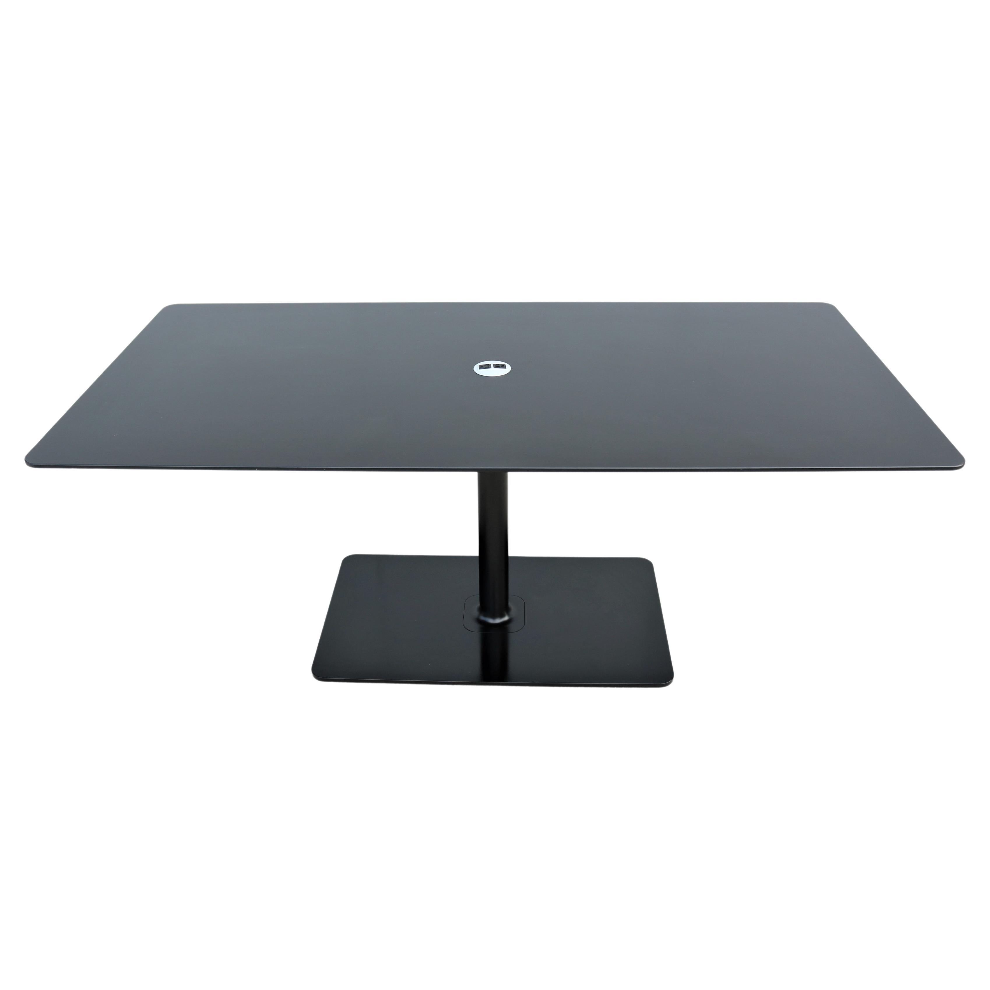 Modern Toan Nguyen for Coalesse Lagunitas Rectangle Black Top Conference Table For Sale