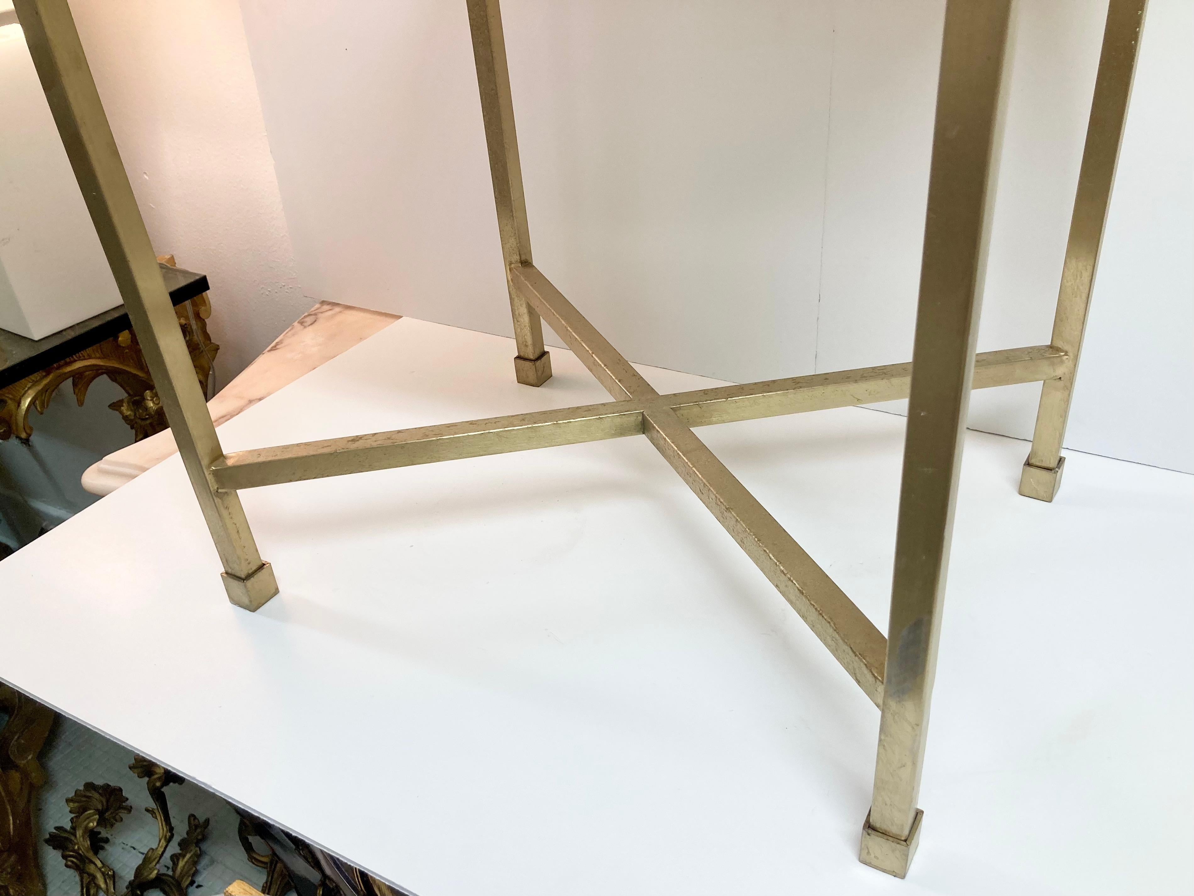 Modern Todd Hase Christelle Cocktail Table With Onyx Top 11