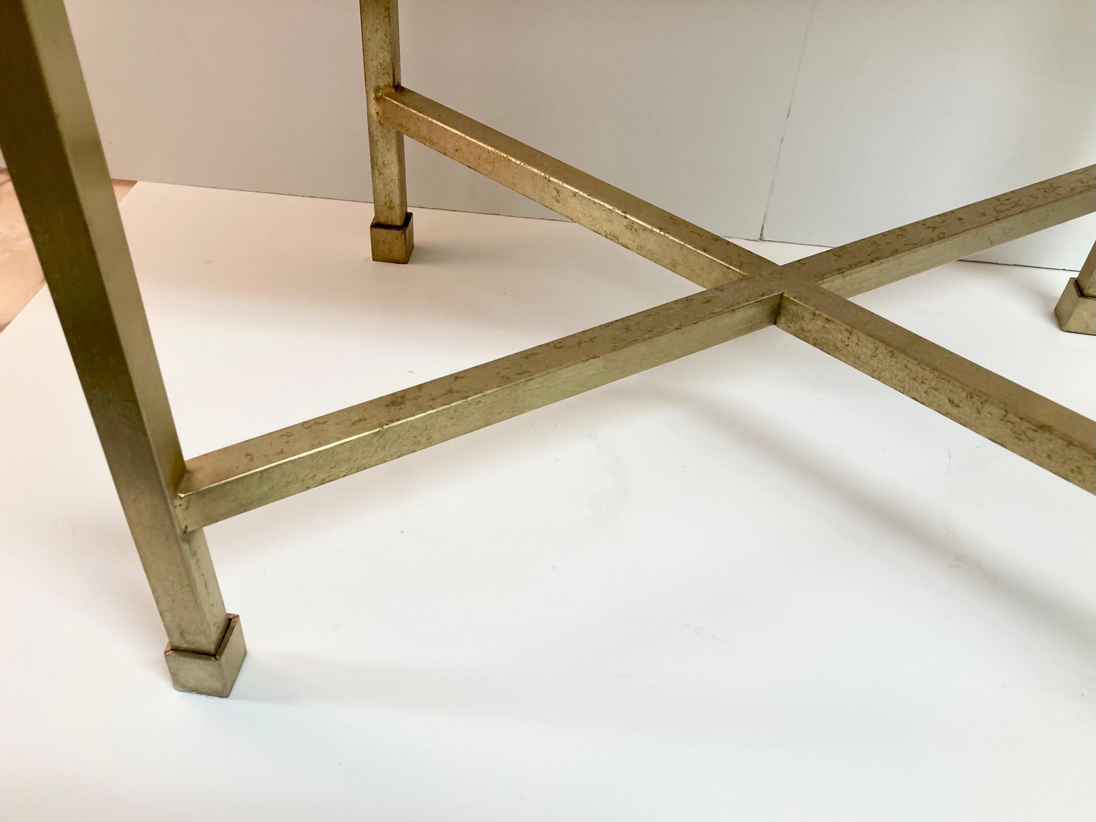 Modern Todd Hase Cocktail Table With Onyx Top 7