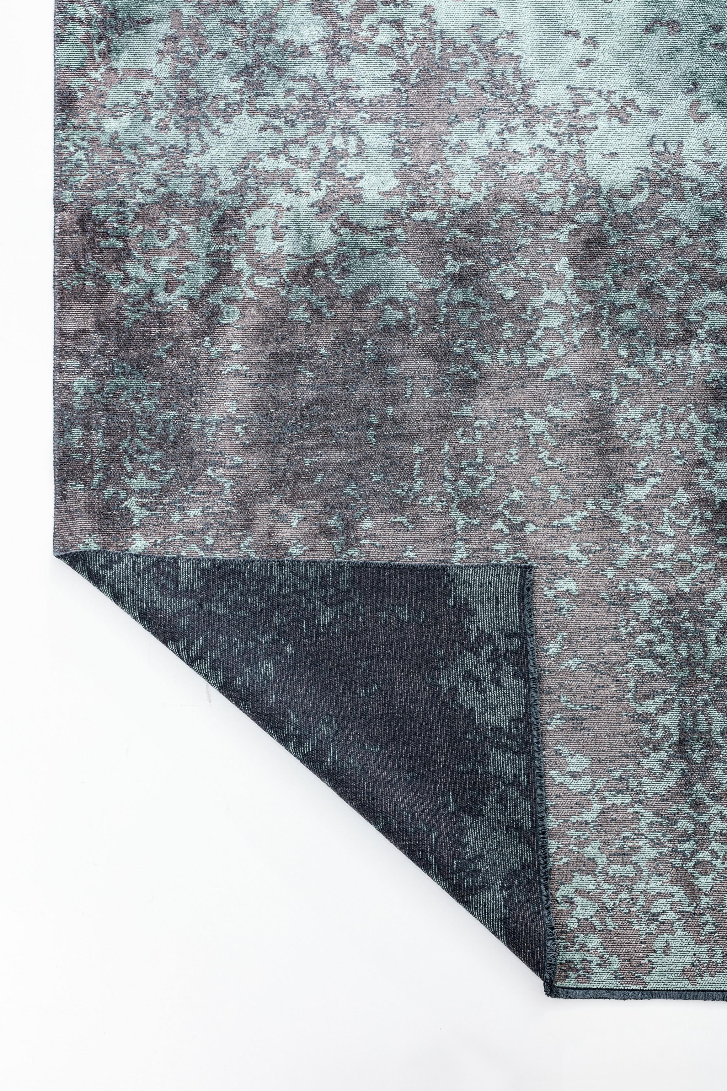 Im Angebot: Modern Toile Luxury Area Rug,  (Grün) 3