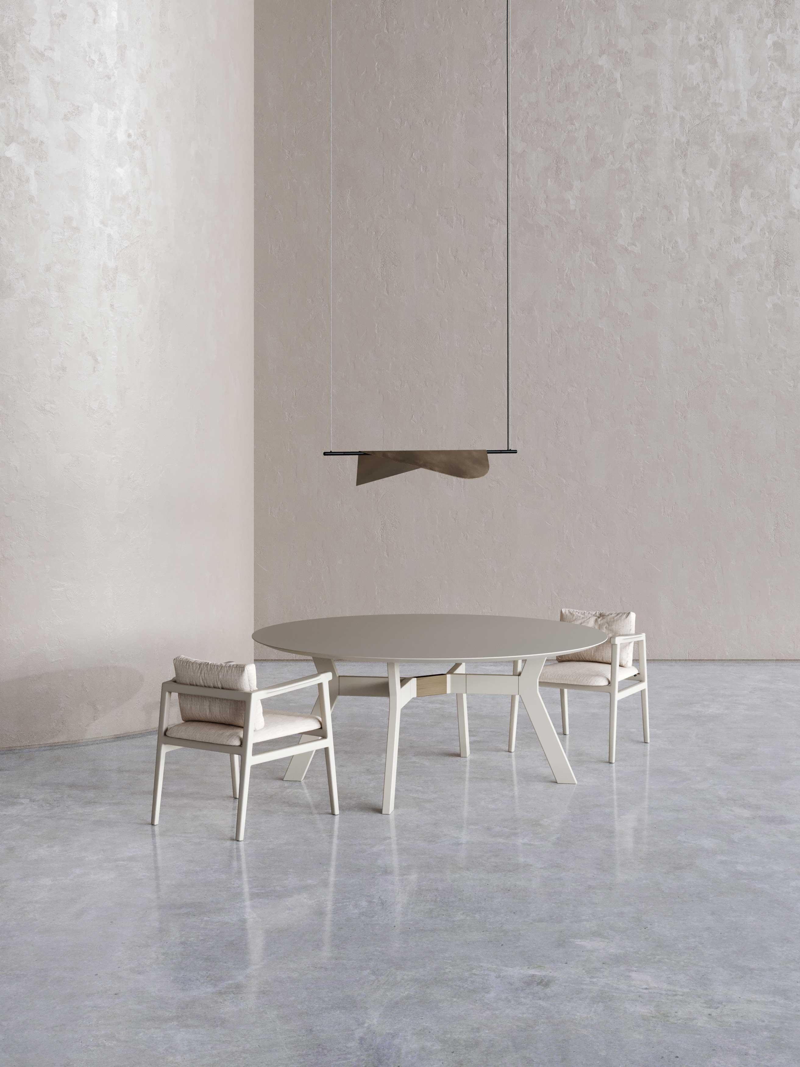 Sedia da pranzo moderna Toro in legno e tessuto, realizzata a mano da Stylish Club in vendita 7