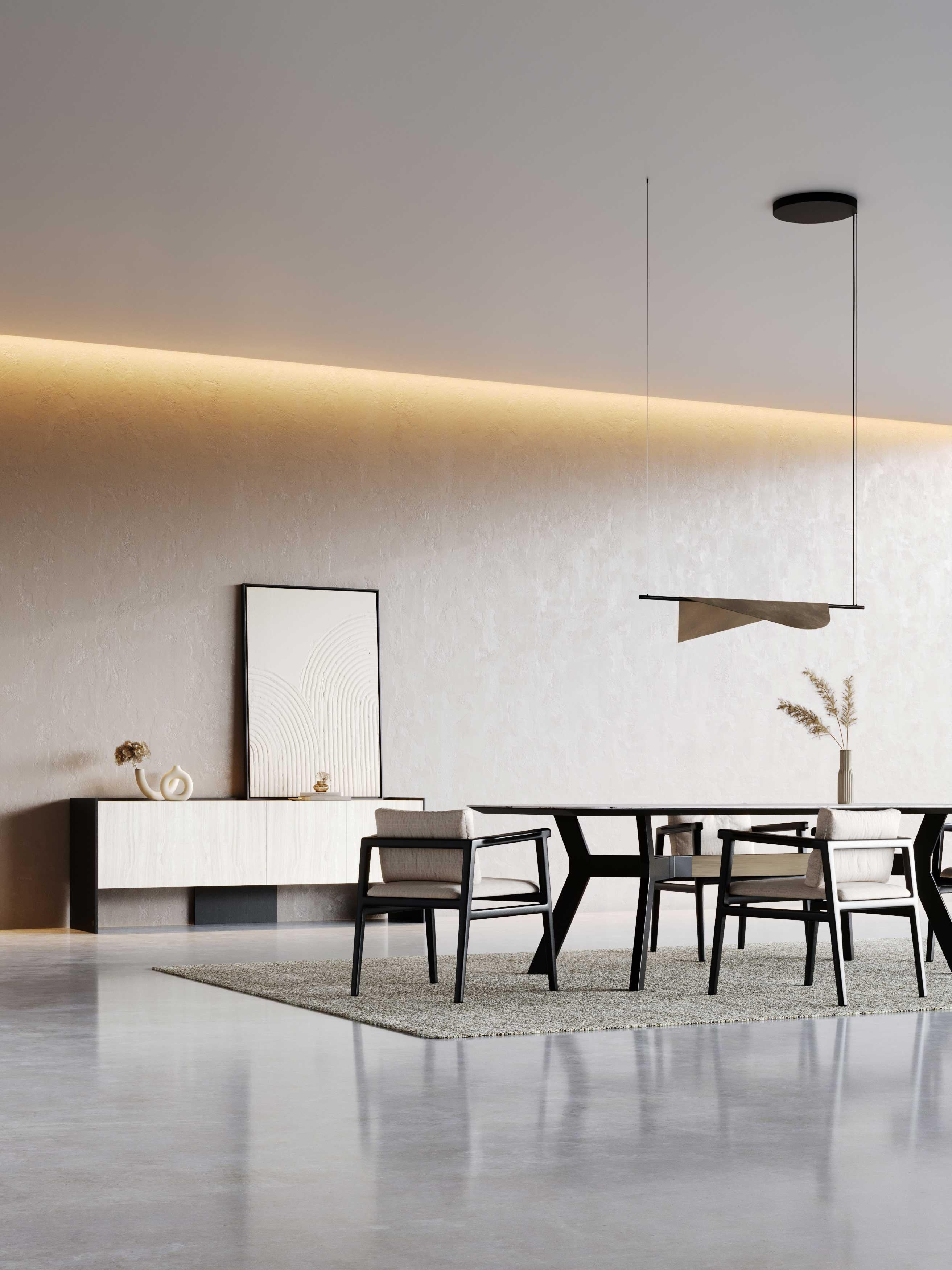 Sedia da pranzo moderna Toro in legno e tessuto, realizzata a mano da Stylish Club in vendita 9