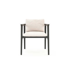 Modern Toro Dining Chair made with wood and textile, Handmade by Stylish Club