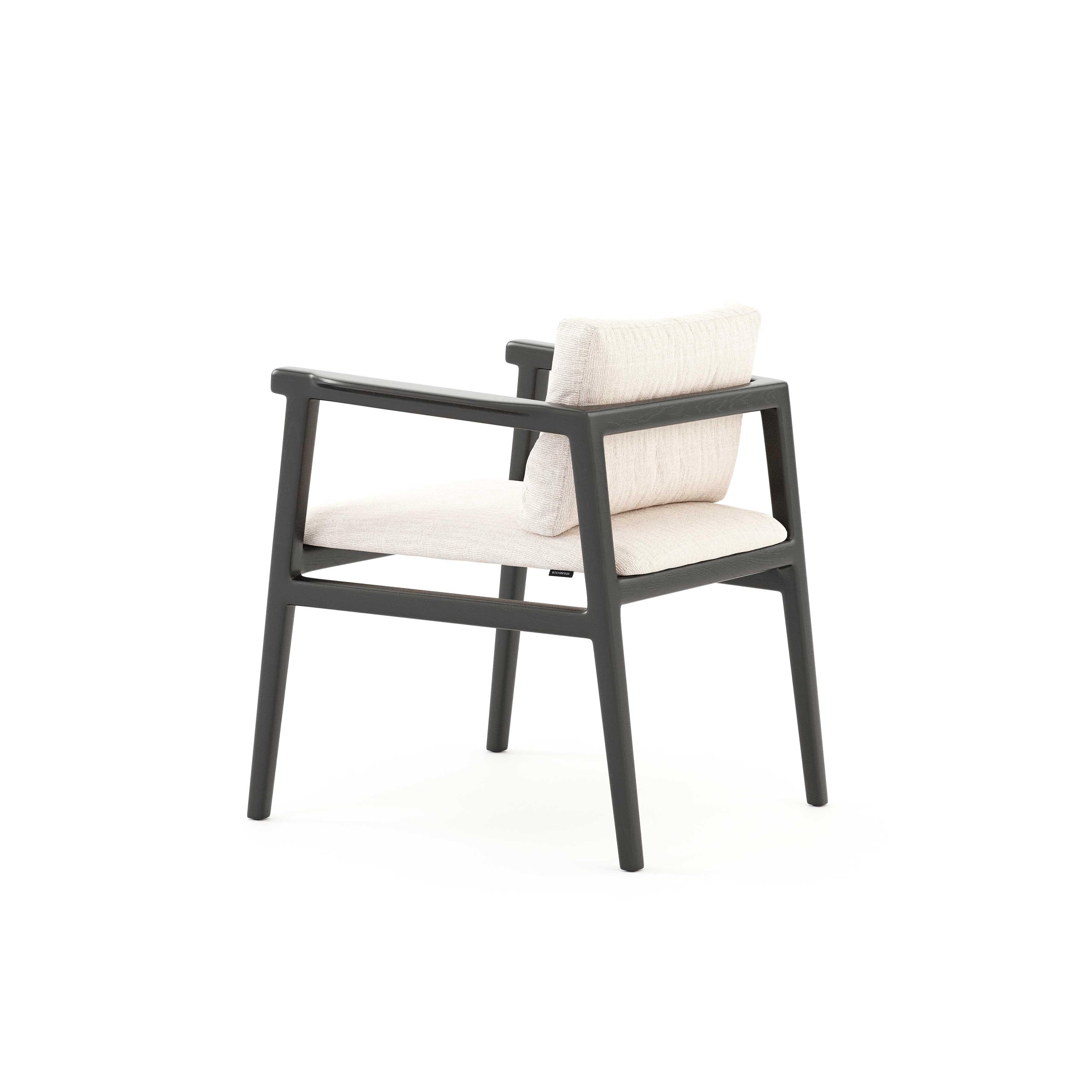 Contemporary Modern Toro Dining Chair made with wood and textile, Handmade by Stylish Club For Sale