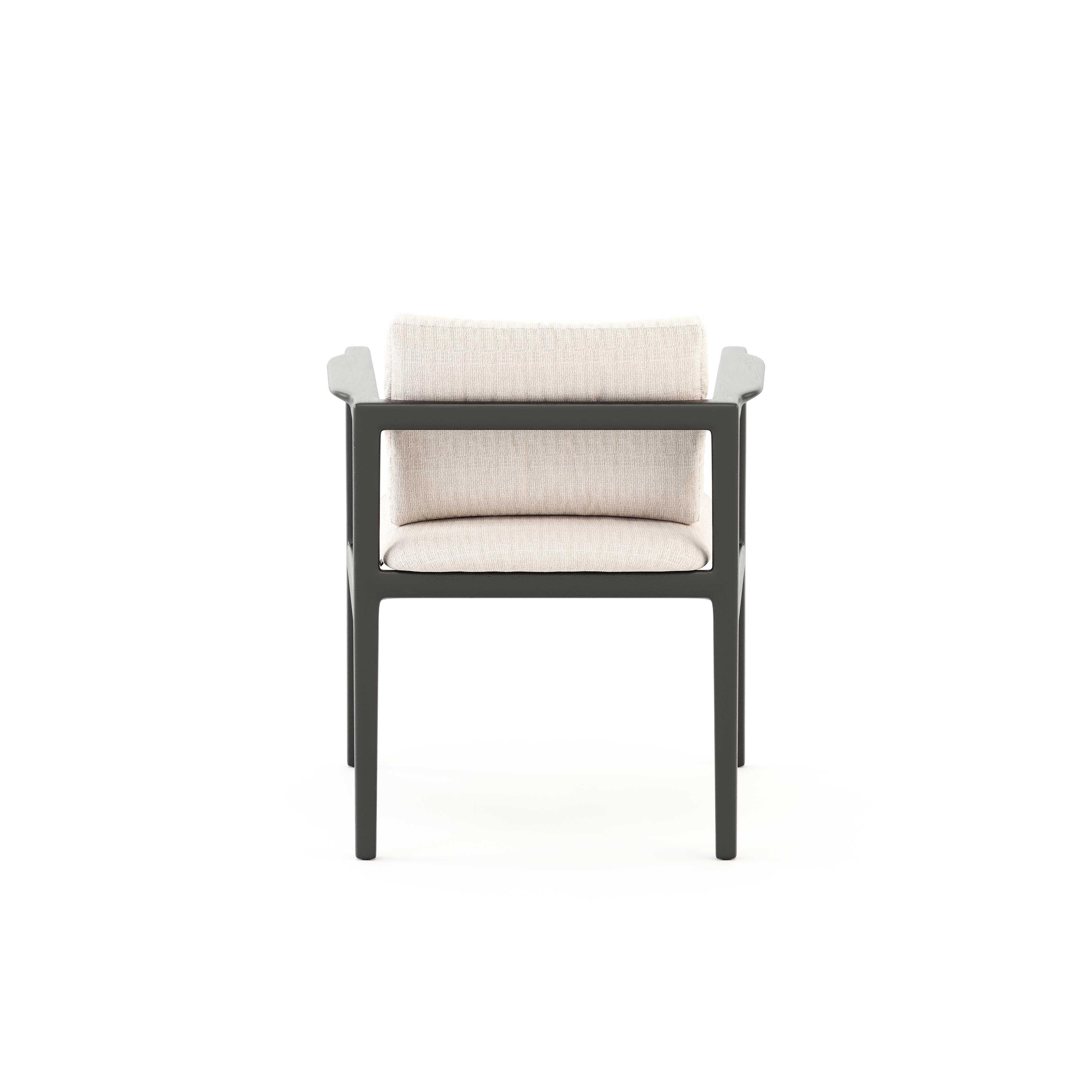 Textile Modern Toro Dining Chair made with wood and textile, Handmade by Stylish Club For Sale