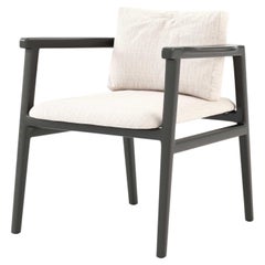 Modern Toro Dining Chair made with wood and textile, Handmade by Stylish Club
