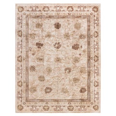 Modern Traditional-Inspired Hand-Knotted Silk Rug by Doris Leslie Blau