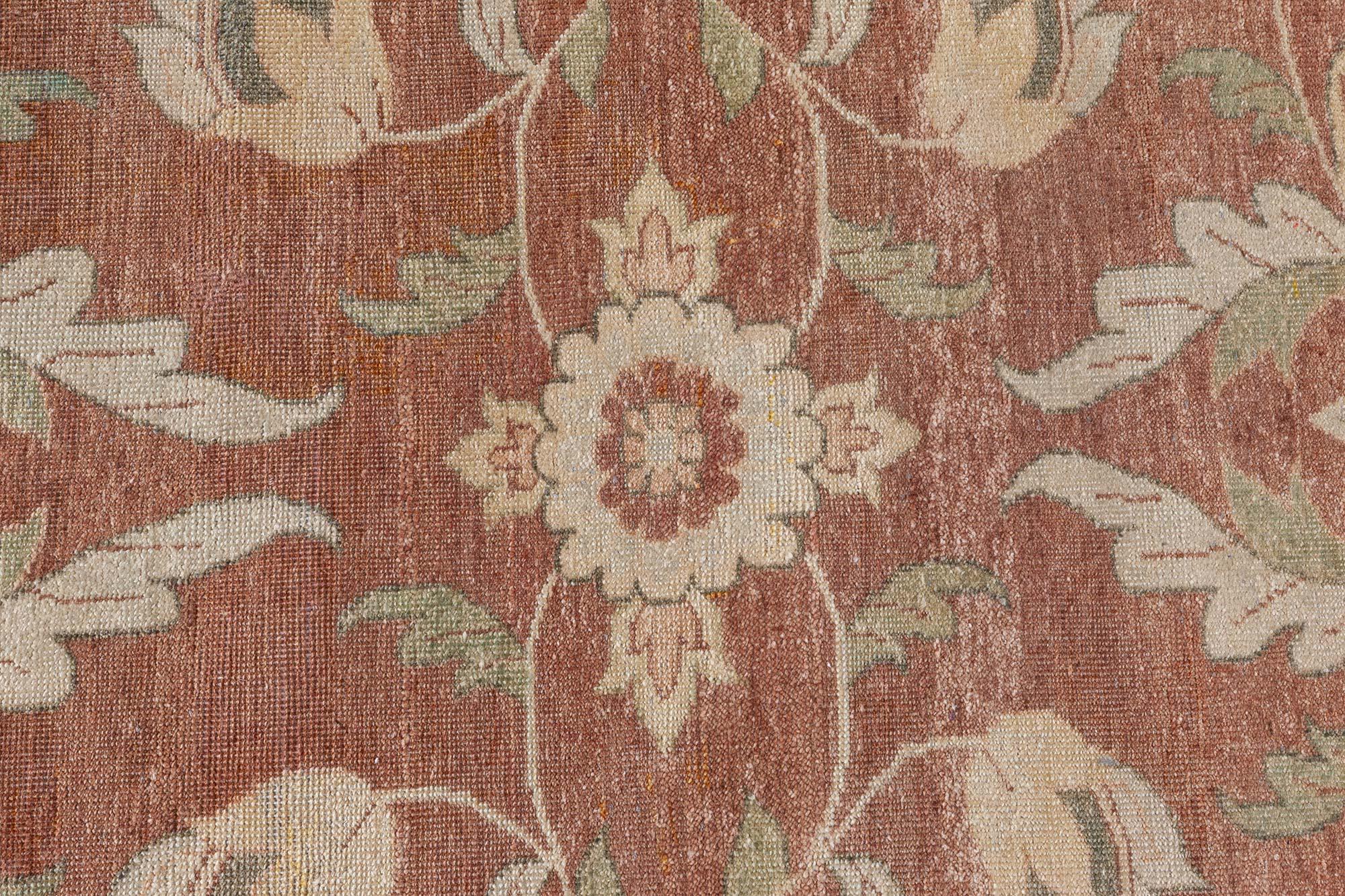 Traditionell inspirierter handgeknüpfter Wollteppich, modern
Größe: 8'0