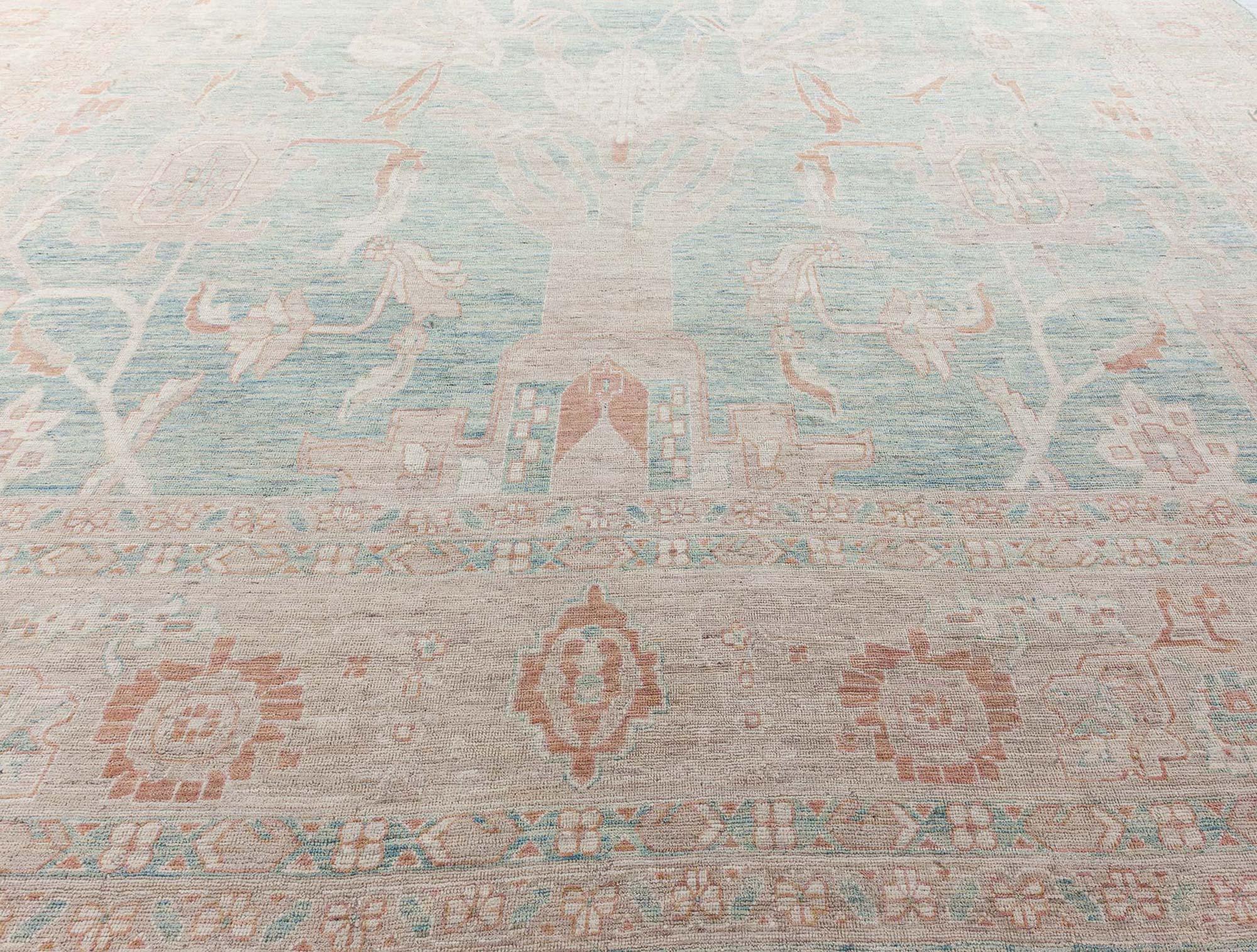 Modern Traditional Inspired Rug by Doris Leslie Blau
Size: 15'8
