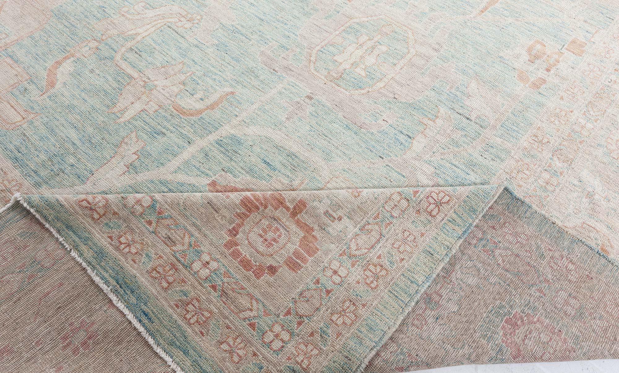 Hand-Knotted Modern Traditional Inspired Rug by Doris Leslie Blau For Sale