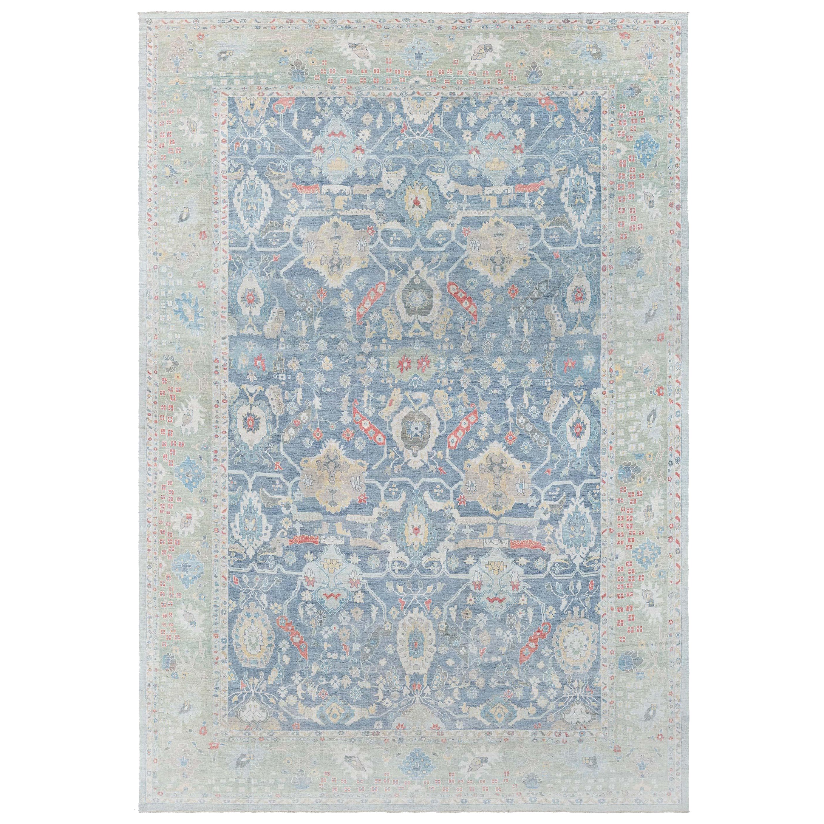 Traditionell inspirierter Teppich von Doris Leslie Blau, Moderne
