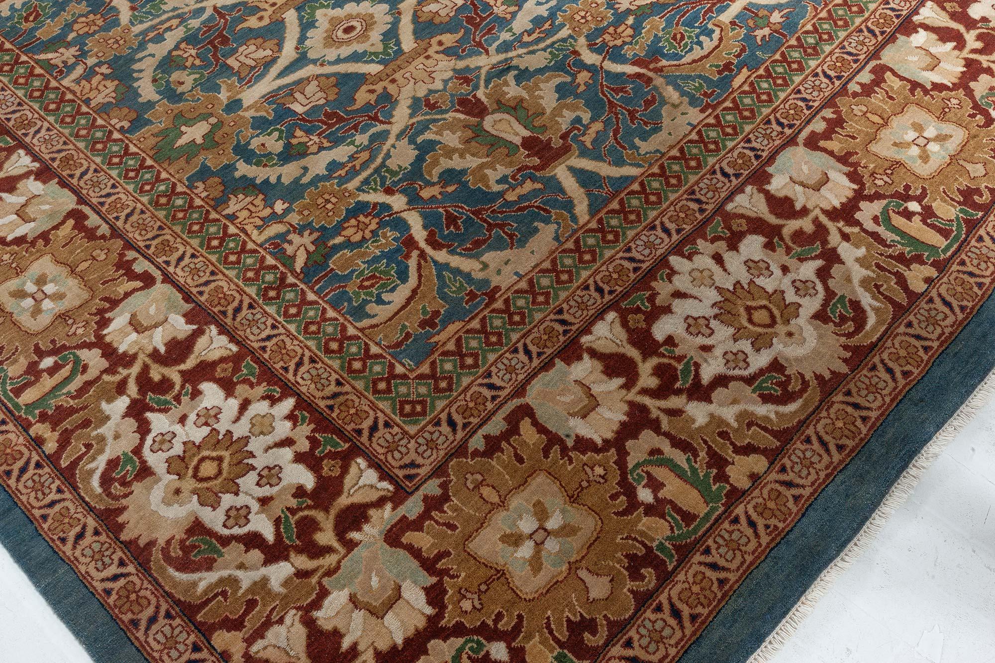 Indiano Tappeto Tabriz di ispirazione tradizionale moderna di Doris Leslie Blau in vendita