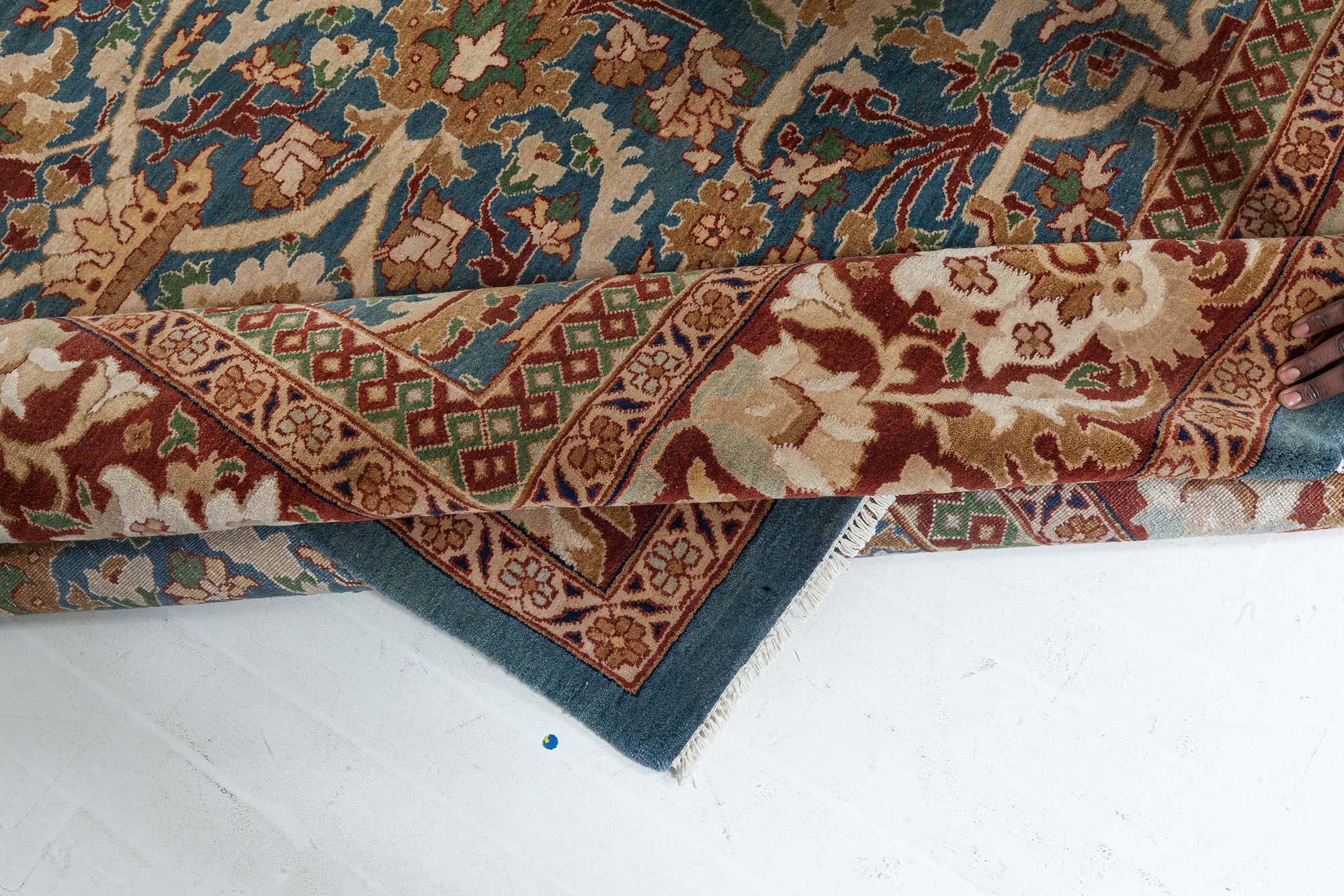 Wool Modern Traditional Inspired Tabriz Rug by Doris Leslie Blau For Sale
