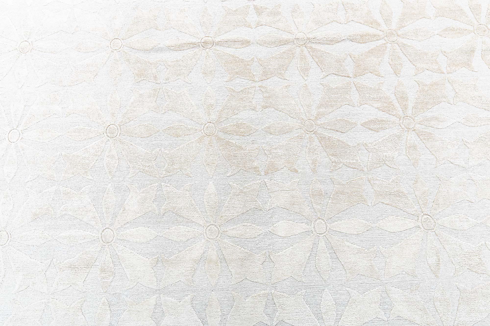 Alfombra moderna de lana y seda de inspiración tradicional de Doris Leslie Blau en Nuevo estado para la venta en New York, NY