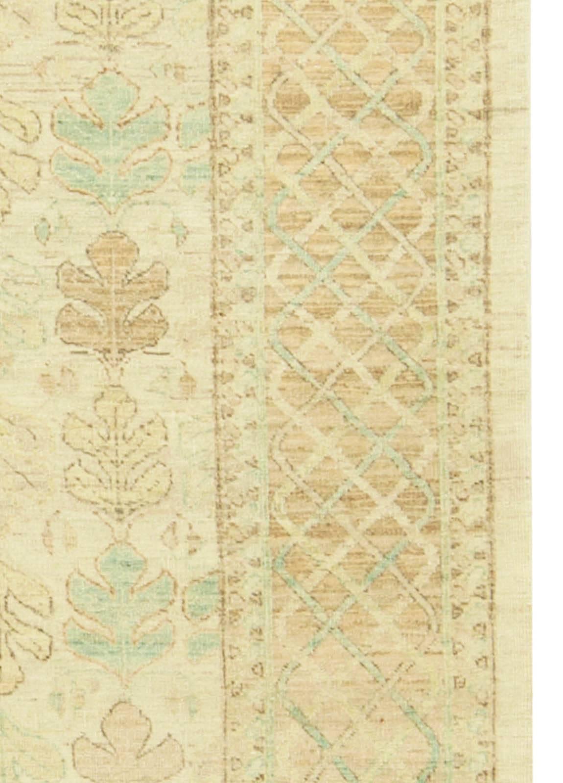 Wool Modern Traditional Oriental Inspired Handmade Rug by Doris Leslie Blau For Sale