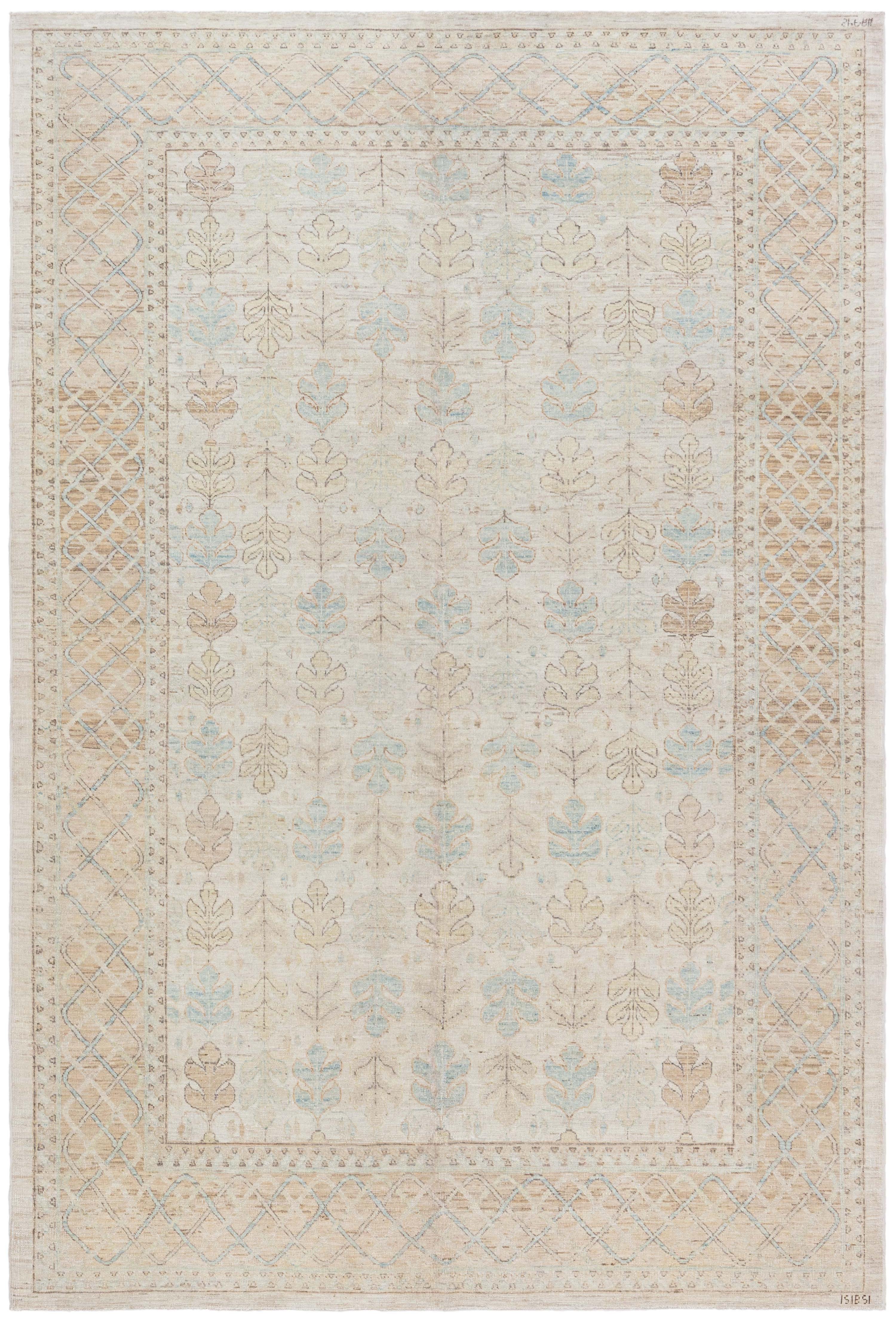 Modern Traditional Oriental Inspired Handmade Rug by Doris Leslie Blau For Sale