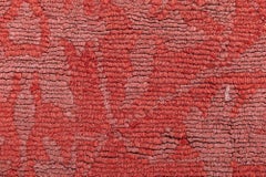 Modern Traditional Red Wool & Silk Rug by Doris Leslie Blau
