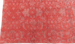 Modern Traditional Red Wool & Silk Rug by Doris Leslie Blau