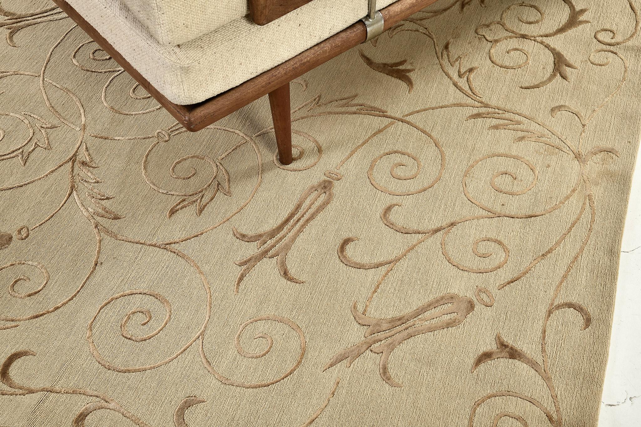 Contemporary Modern Transitional Design Rug Embossed Pile D417 For Sale