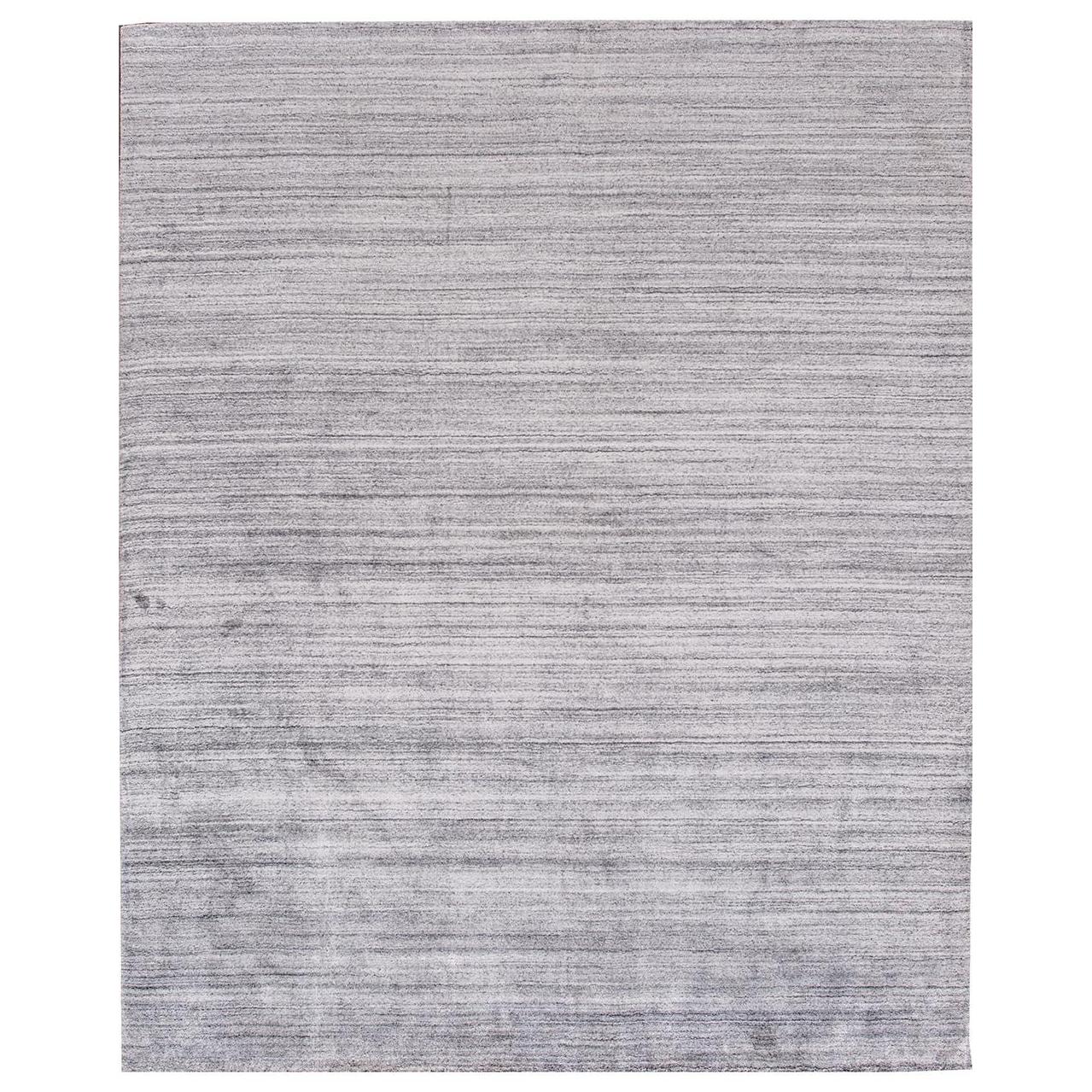 Modern Transitional Flat-Weave Rug For Sale