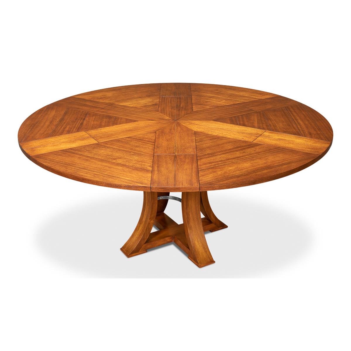 Modern Transitional Dining Table, 70, Tobacco Finish In New Condition For Sale In Westwood, NJ
