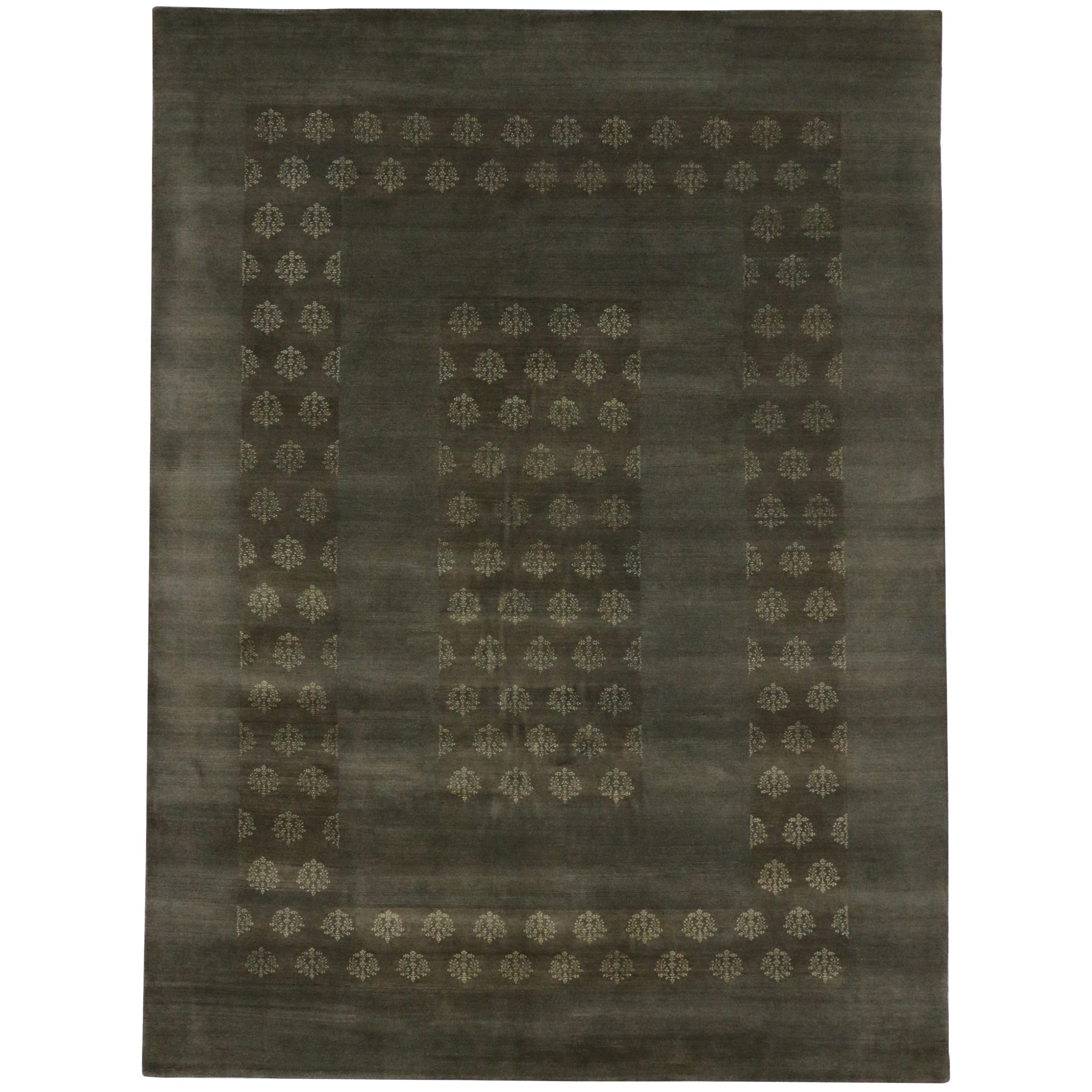 New Indian Rug with Modern Transitional Style For Sale at 1stDibs ...