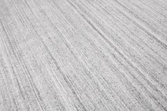 Modern Transitional Hand-Woven Gray Rug, Bamboo, 13'1" x 16', India