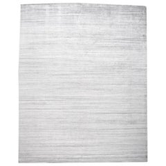 Tapis gris massif transitionnel moderne