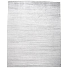 Modern Transitional Solid Gray Rug