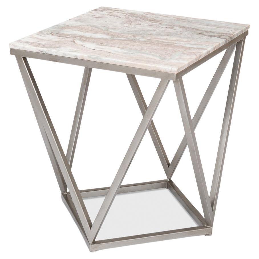 Modern Trapezoid Accent Table For Sale