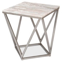 Modern Trapezoid Accent Table