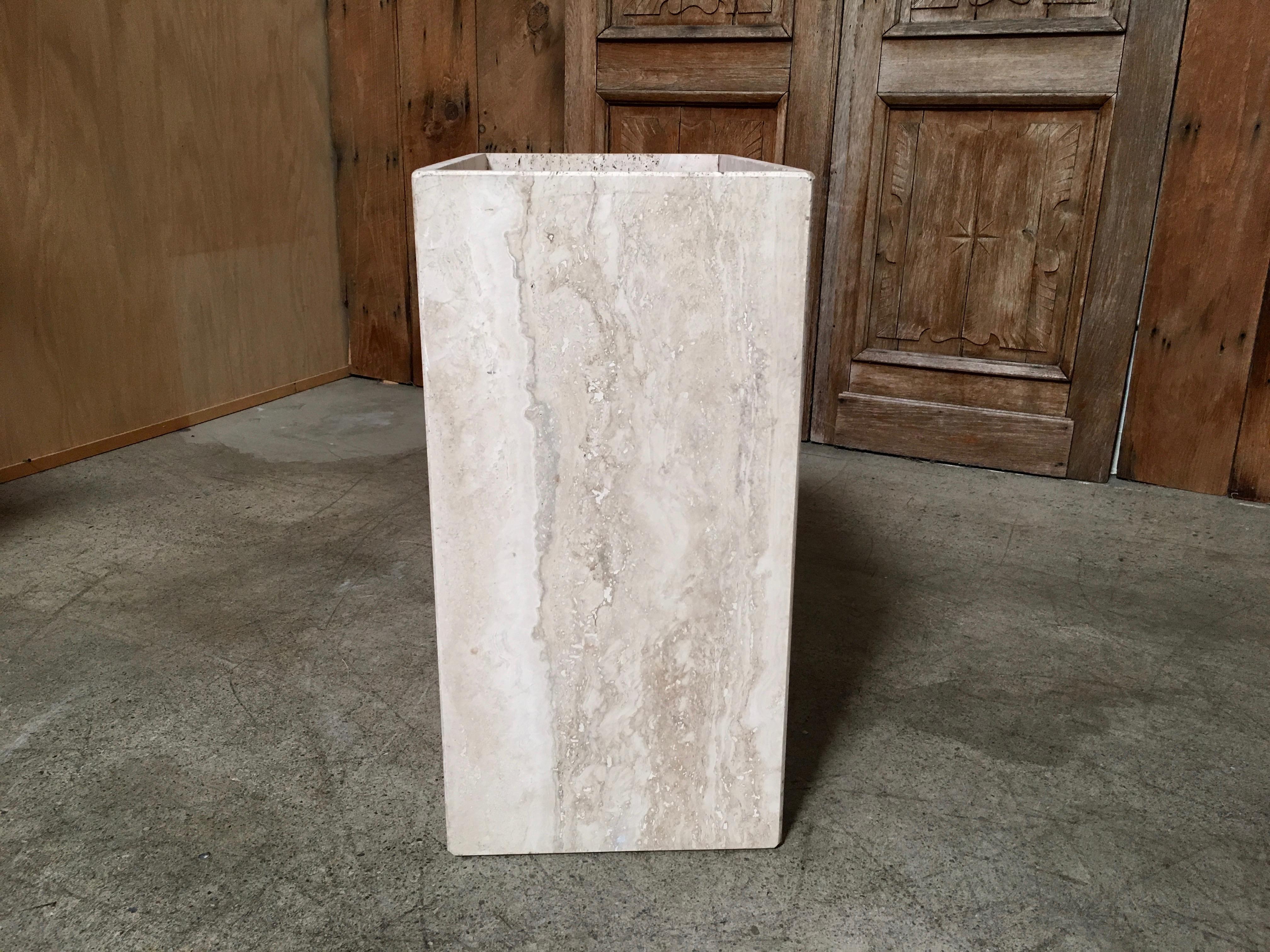 Modern Travertine Marble Planter 3