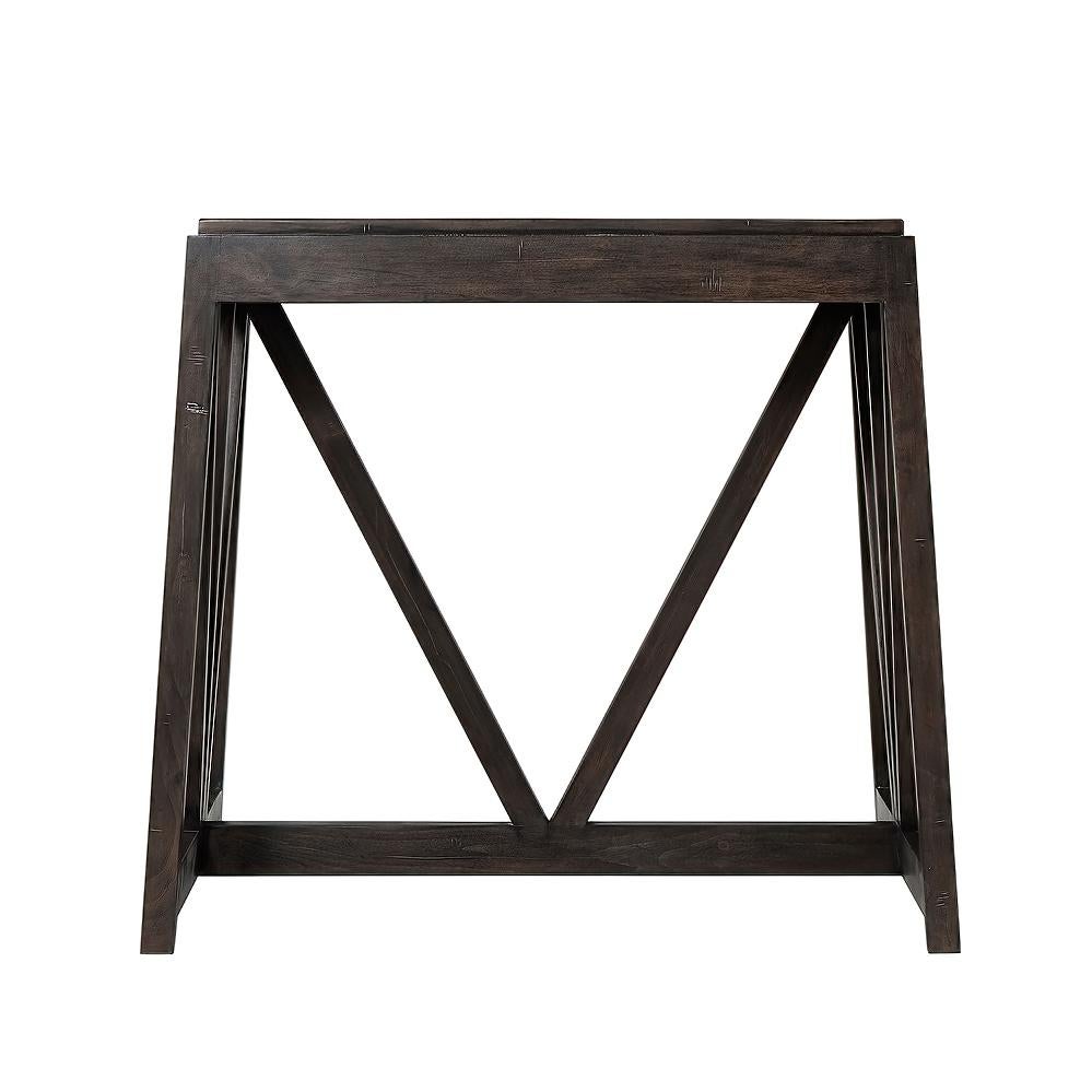 Organic Modern Modern Trestle End Lamp Table