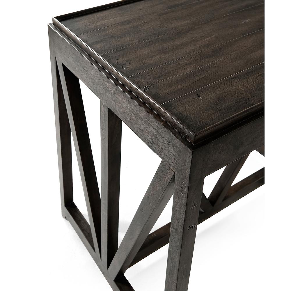 Contemporary Modern Trestle End Lamp Table