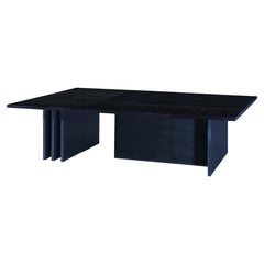 Modern Treviglio Cocktail Table w/a unique base & top decorated w/linear molding
