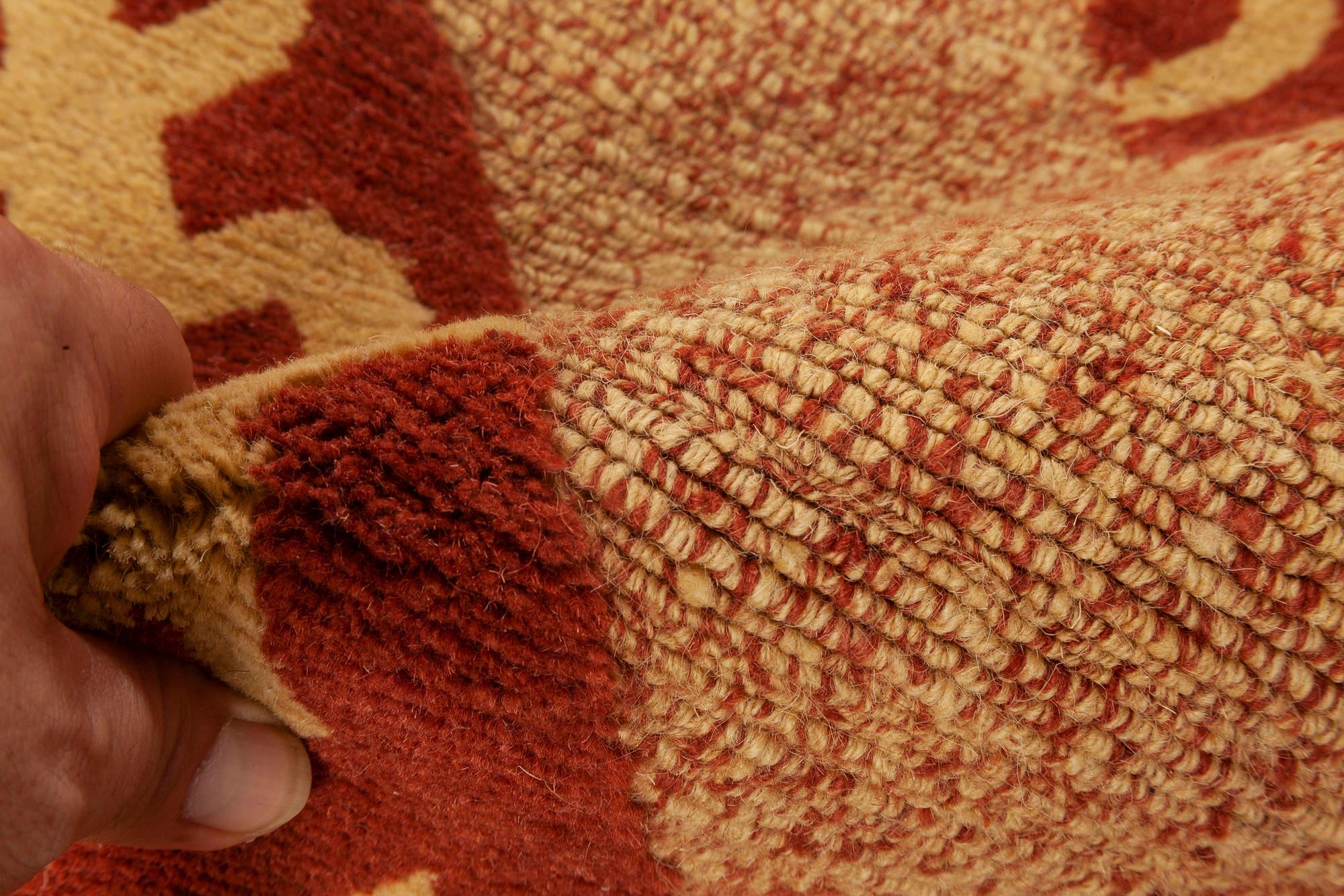 Modern Tribal Geometric design silk and wool rug by Doris Leslie Blau
Size: 13'0
