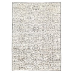 Modern Tribal Natural Wool Rug 8'9''x12'1''