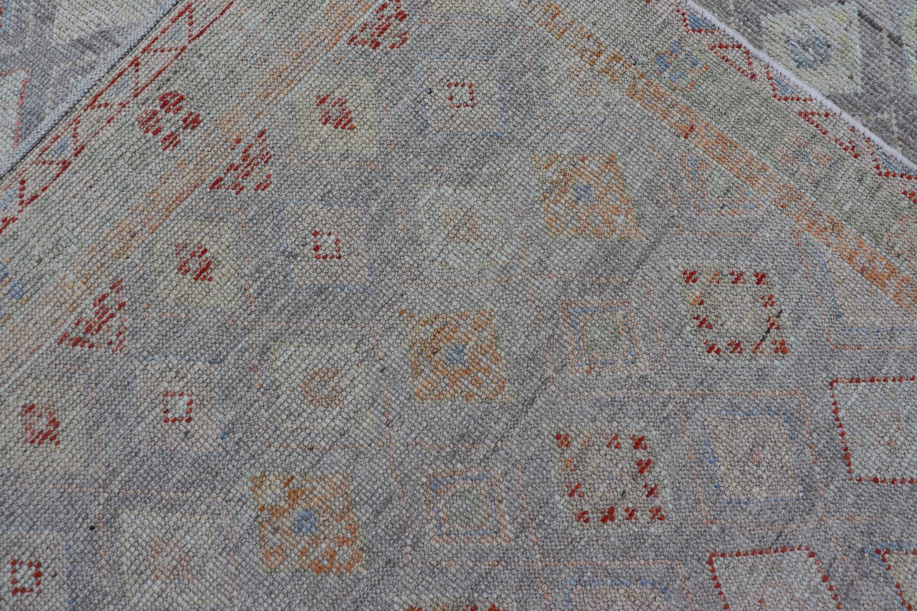 Modernity Tribal Rug by Keivan Woven Arts with Sub-Geometric Design 6'4