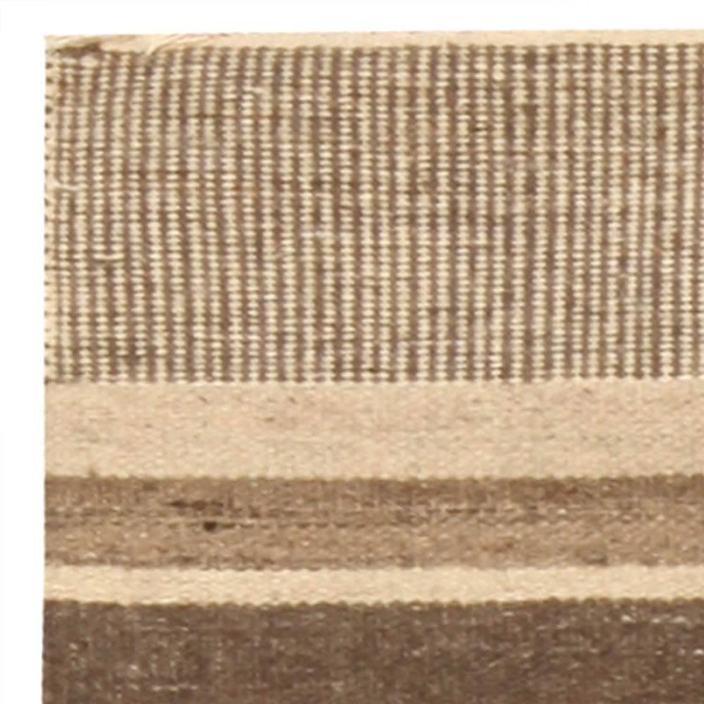 Tapis tribal moderne de style Tulu Nadu rayé fait à la main par Doris Leslie Blau Neuf - En vente à New York, NY