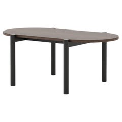 Tavolino moderno Tribo in noce e ferro, realizzato a mano da Stylish Club